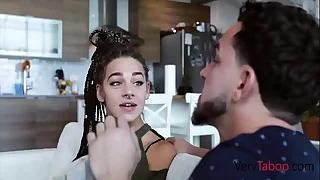 Jealous stepsister fucks me after GF leaves